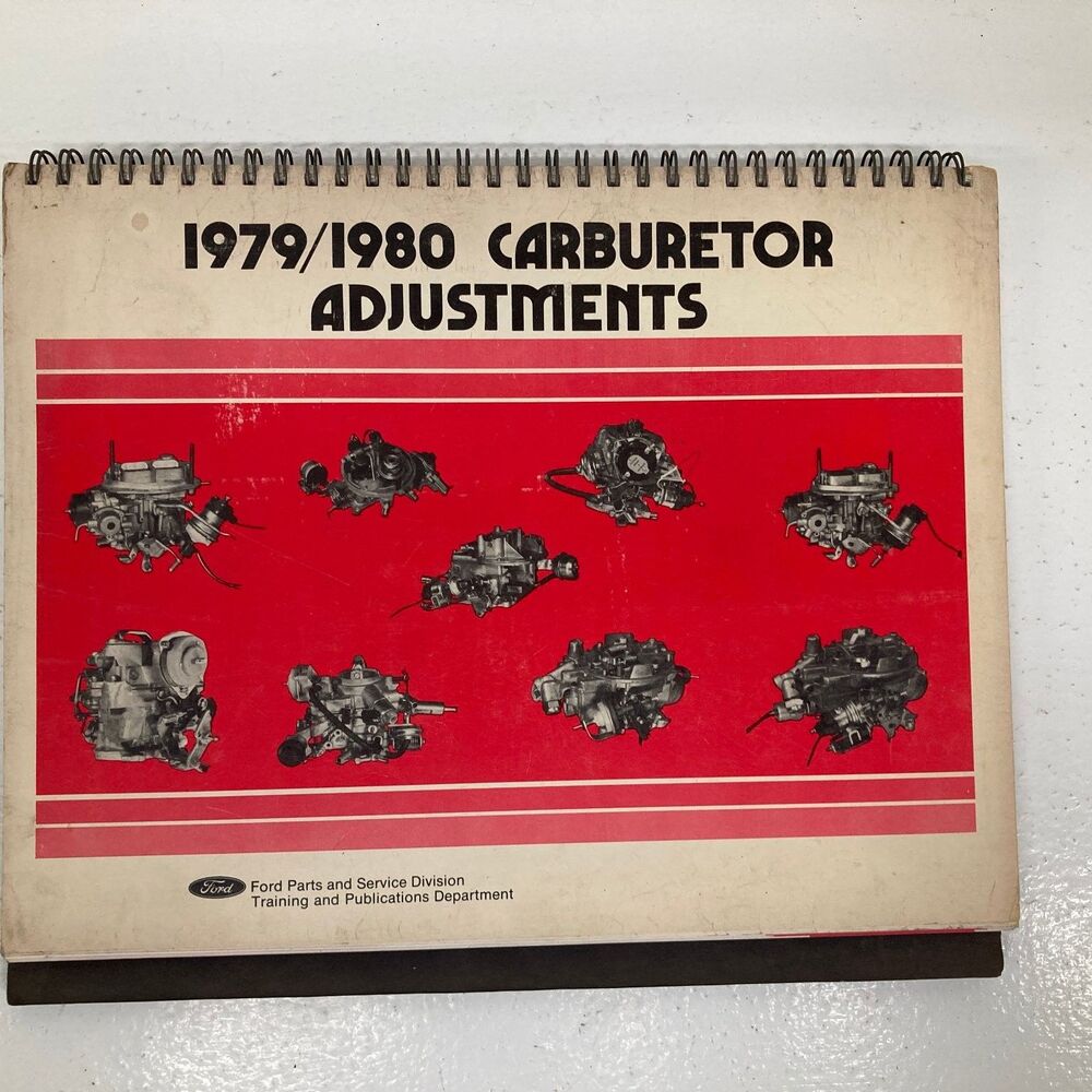 Ford Carburetor Adjustments Training Manual 1979 1980